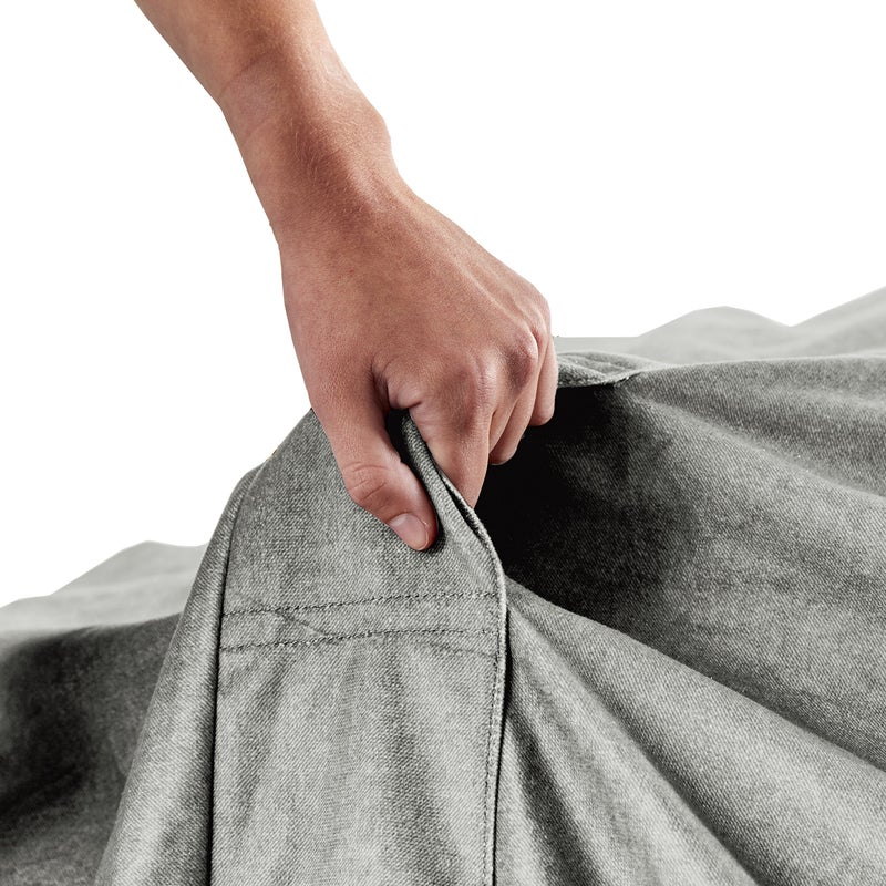Big Joe Fuf XL Cover Only Machine Washable, Fog Lenox, Durable Woven Polyester - Image 4